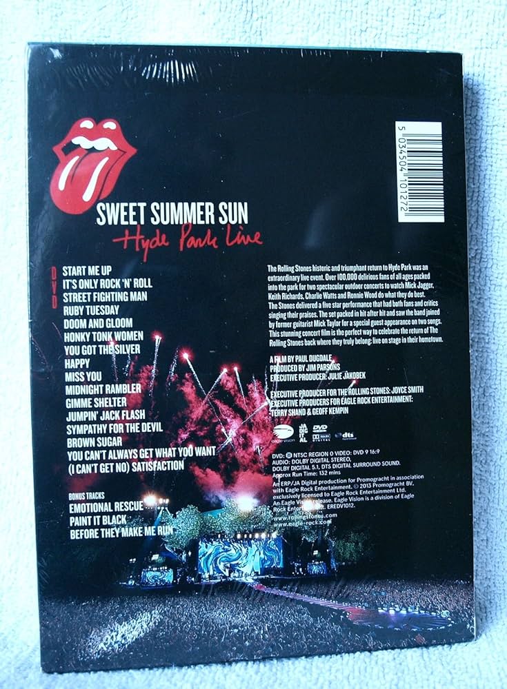 その他 Sweet Summer Sun - Hyde Park Live [DVD] Amazon.com: Sweet Summer Sun: Hyde Park Live[Blu-ray] : The